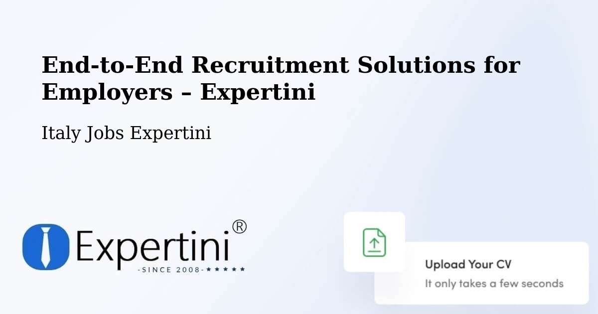 Recruitment Solutions for Employers – Dernice - Dernice, Italy Jobs Expertini